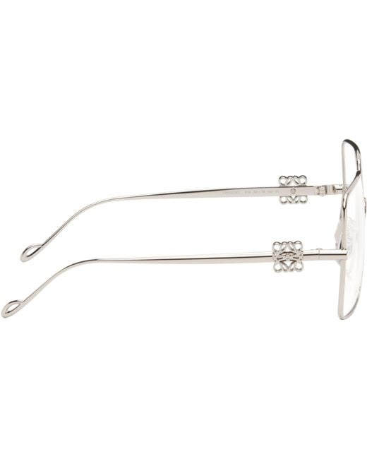 Loewe Black Oversize Square Retro Titanium Glasses