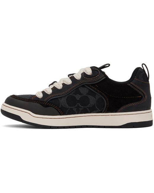 COACH Black C203 Denim Sneaker Lace-Up Boots 7 D for men
