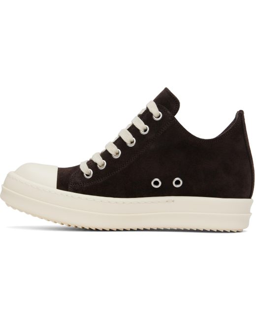 Rick Owens ブラウン Hollywood ローカットスニーカー Black