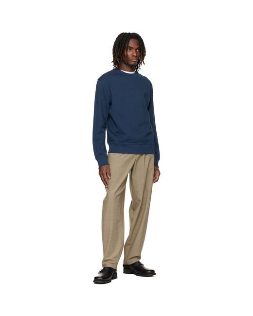 Boss Blue Chest Logo Sweatshirt for men