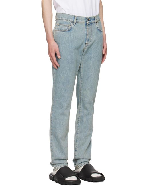 Moschino Blue Five-pocket Jeans for men