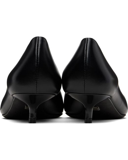 Max Mara Black Kitten Pump Heels