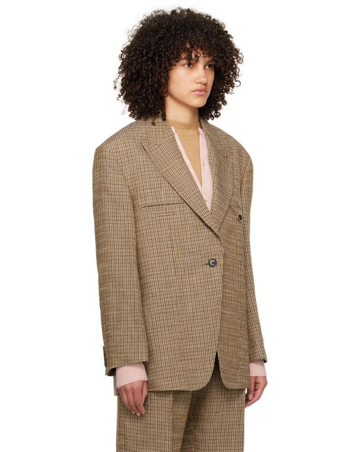 【関税込み】Acne Studios ブラウン シングルジャケット Acne Studios ブラウン シングルジャケット | Lyst
