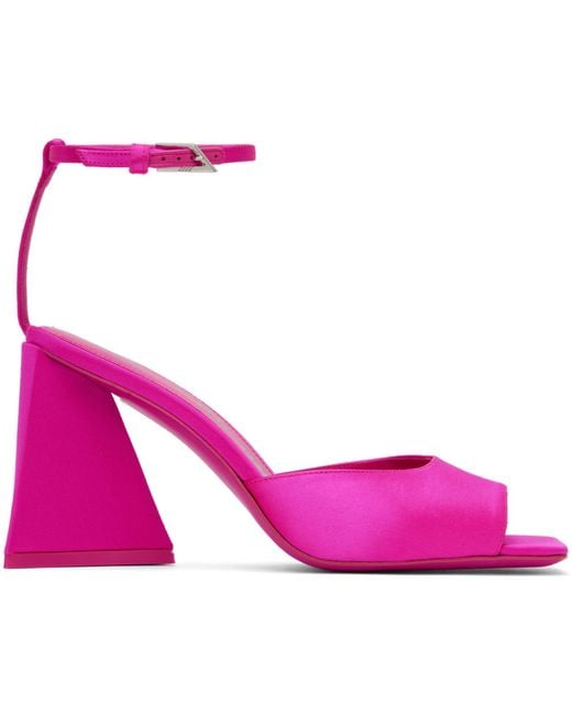 The Attico Pink Piper Heeled Sandals