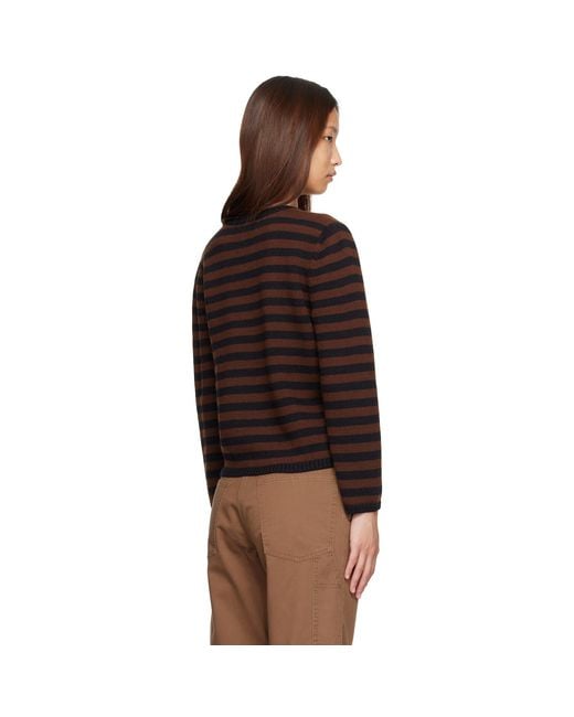 NOTHING WRITTEN Brown Molly V-Neck Pullover Sweater
