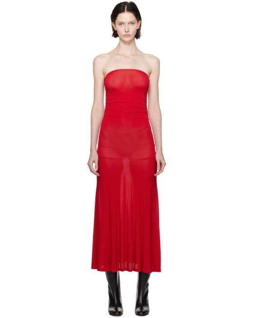 Paloma Wool Red Moebius Midi Dress Lyst