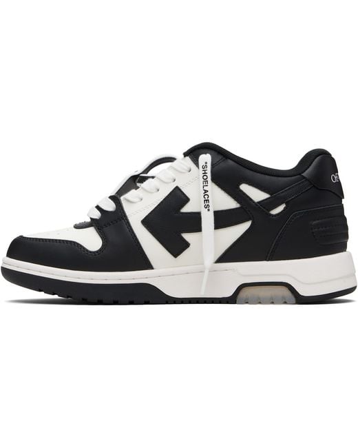 Off-White c/o Virgil Abloh Black 'Out Of Office' Calf Leather Sneakers for men