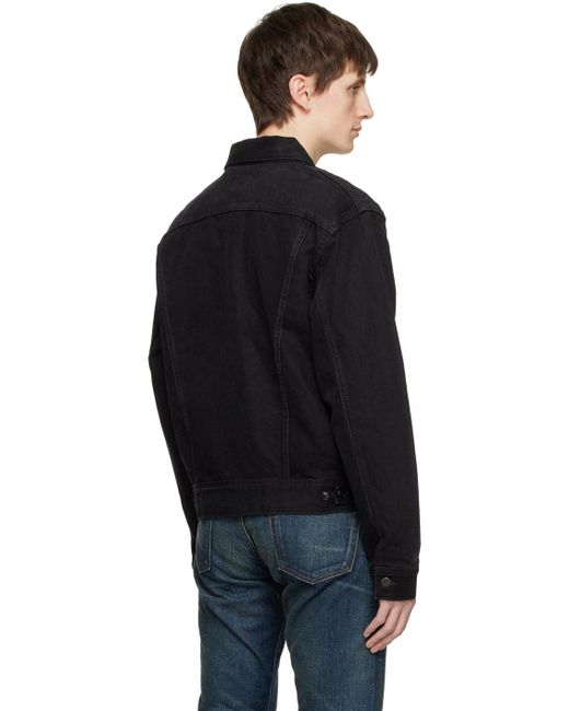 RRL Black Worn-in Denim Jacket for men