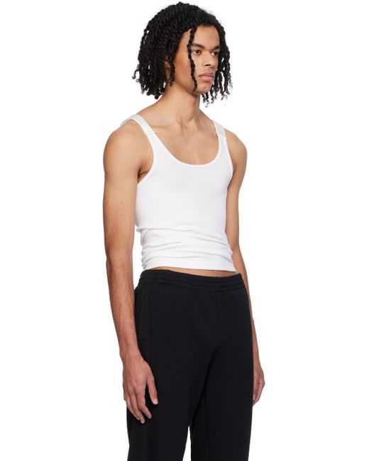 Helmut Lang Black Seatbelt Tank Top for men