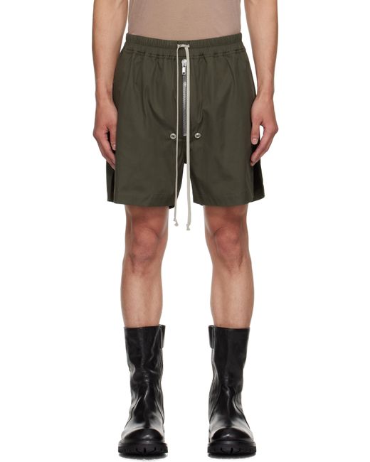 メンズ Rick Owens カーキ Concordians Bela ボクサー ショートパンツ Green
