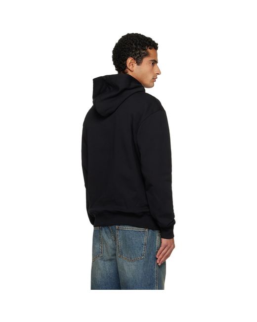 Balmain Black '' Printed Hoodie for men