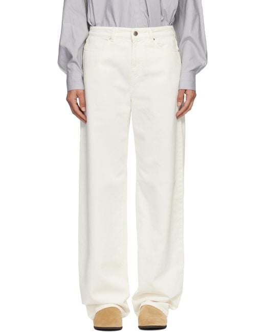 Max Mara White Mirna Jeans