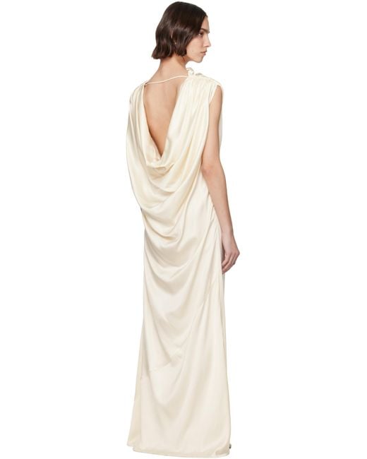 Kallmeyer Black Off- Toma Draped Maxi Dress