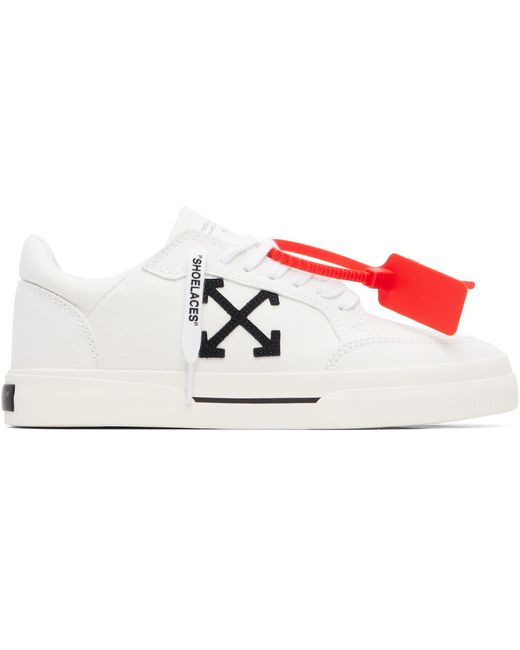 Off-White c/o Virgil Abloh Red Vulcanized Low Canvas Sneakers for men