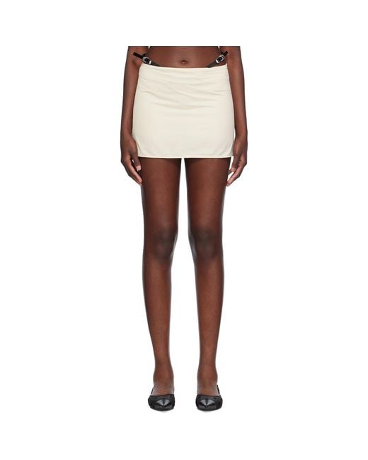 Givenchy Black Off- Belted Miniskirt