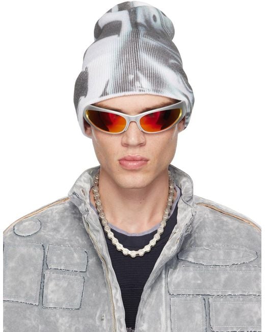 PDF Gray Adrian Beanie for men