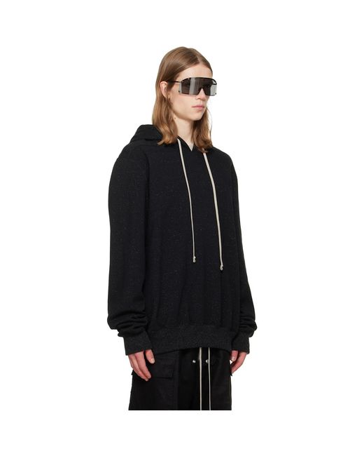 Rick Owens Black Tower Hoodie for men