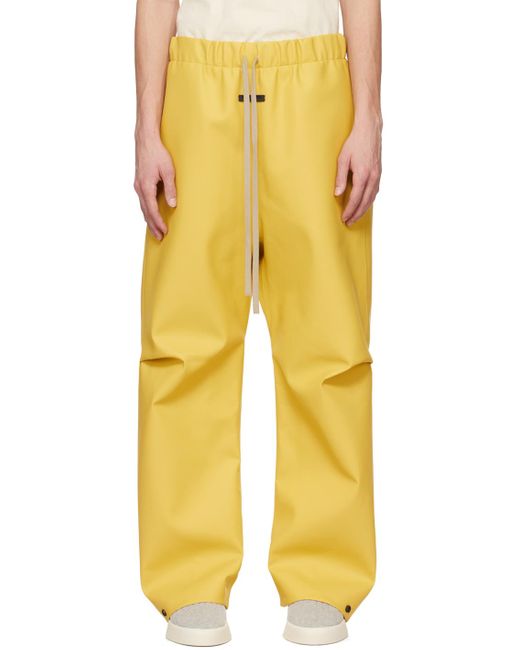 Pantalon caoutchouté jaune Fear Of God pour homme en coloris Yellow