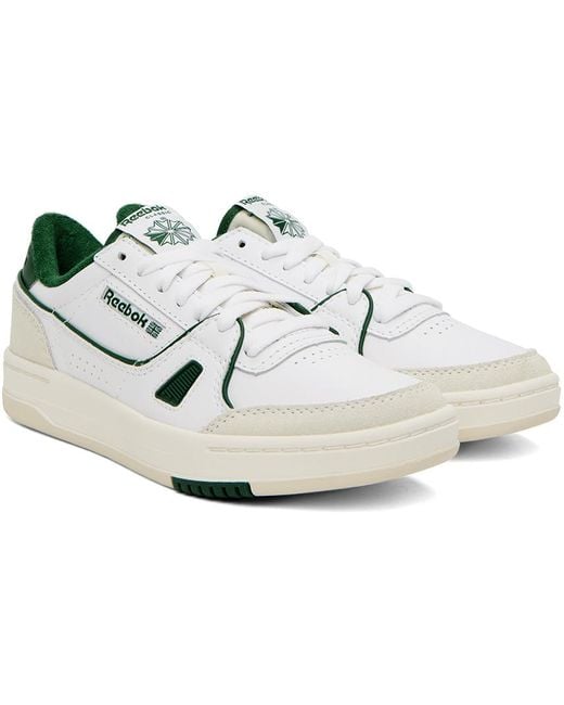 Reebok Black White & Green Lt Court Sneakers for men