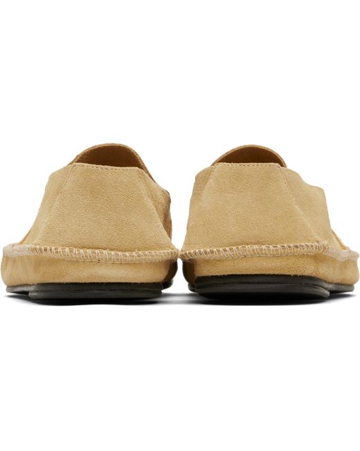 The Row Black Tyler Loafers