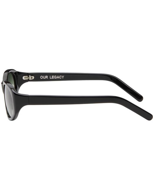 Our Legacy Black Unwound Sunglasses for men