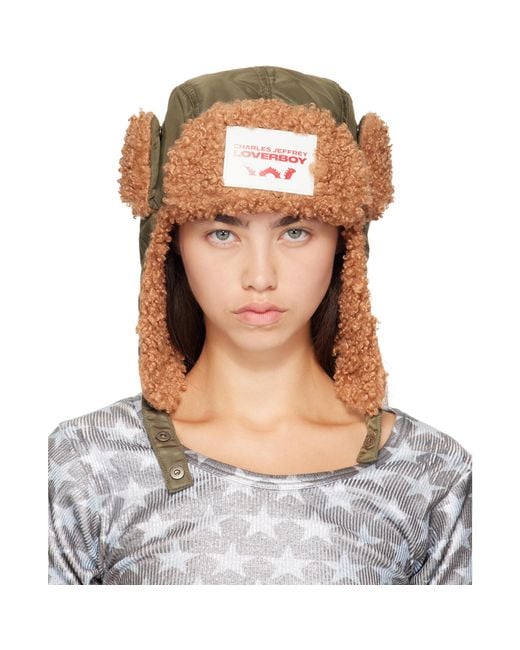 Charles Jeffrey Blue Khaki Trapper Hat
