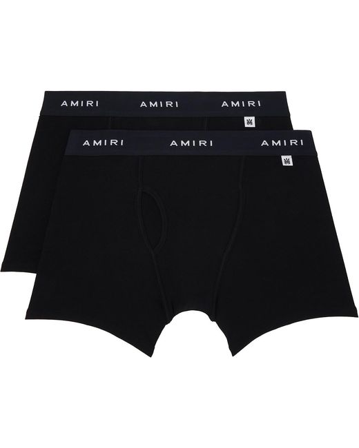 Amiri Black Two-Pack Boxer Briefs for men