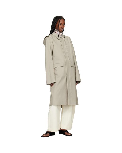 Rier Black Cotton Bonded Coat