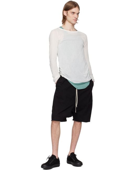 Rick Owens Black Hollywood Vintage Sneakers for men