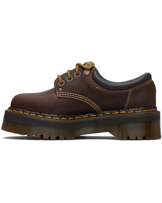 Dr. Martens Black 8053 Arc Crazy Horse Leather Platform Casual Derbys for men