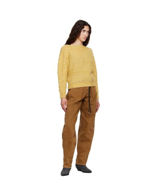 Isabel Marant Yellow Ponara Pullover Sweater