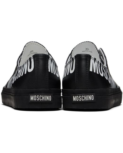 Moschino Black Logo Sneakers for men
