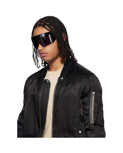 Rick Owens Black Suicide Edition Rev Sunglasses for men