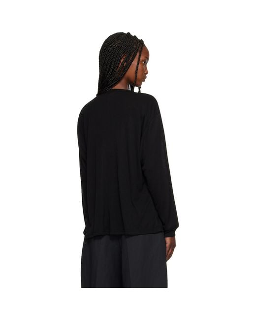 Studio Nicholson Black Rutas Jersey Henley