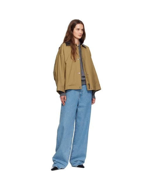 Weekend by Maxmara Blue Tan Dorema Jacket