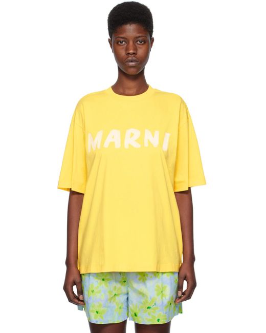 Marni プリントtシャツ Yellow