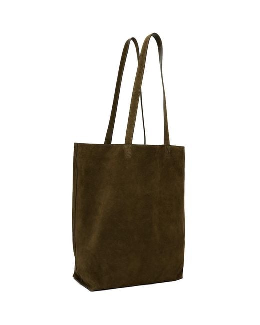 A.P.C. Green Khaki Cabas Maiko Tote