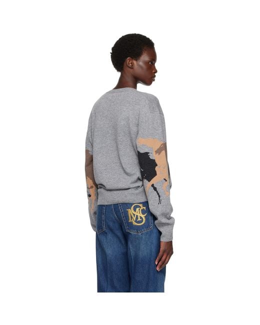 Stella McCartney Blue Racing Horses Sweater