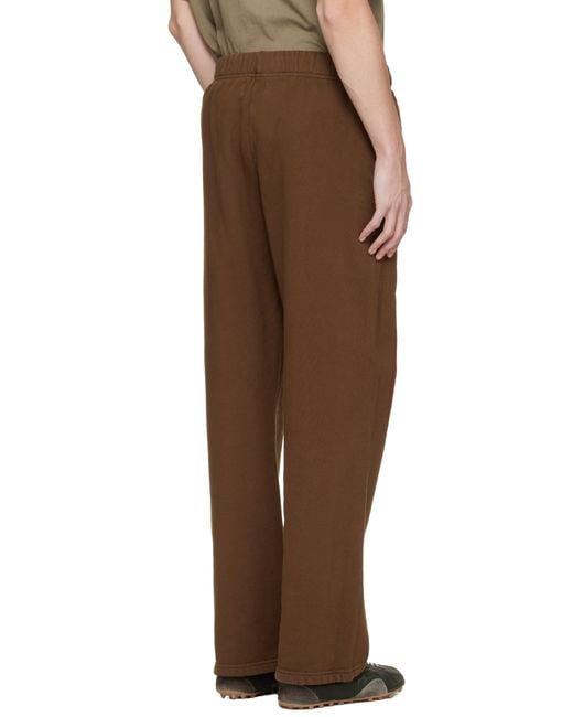 メンズ Les Tien ブラウン Classic ヘビーウェイト スウェットパンツ Brown