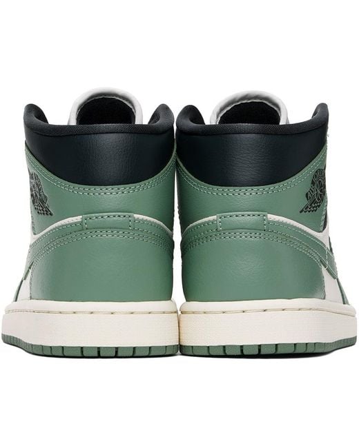 Nike Green Air Jordan 1 Mid Sneakers