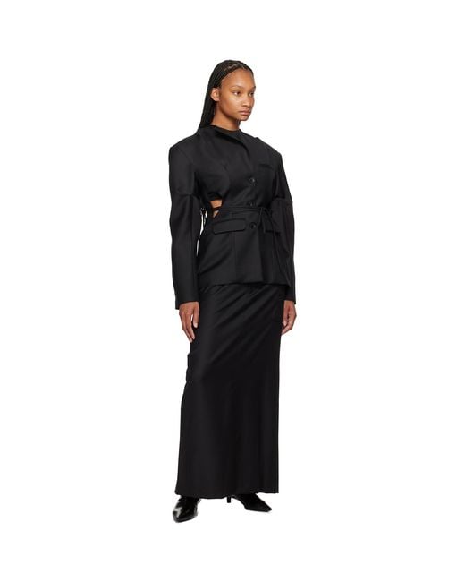 SRVC Black Staff Maxi Skirt