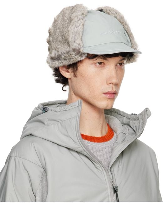 And Wander Gray Cordura 3L Boa Cap for men