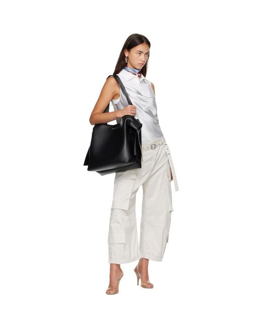 Acne Black Musubi Midi Shoulder Bag