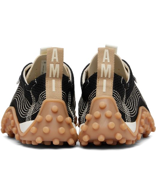 AMI Black Mirage Mesh Sneakers for men