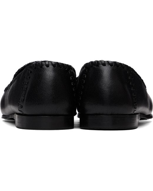 Hereu Black Sastre Supple Shiny Loafers for men