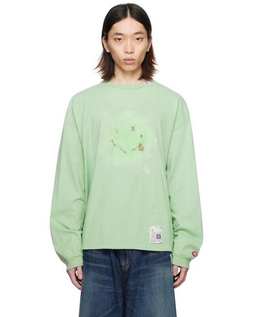 T-shirt à manches longues vert à image Maison Mihara Yasuhiro pour homme en coloris Green