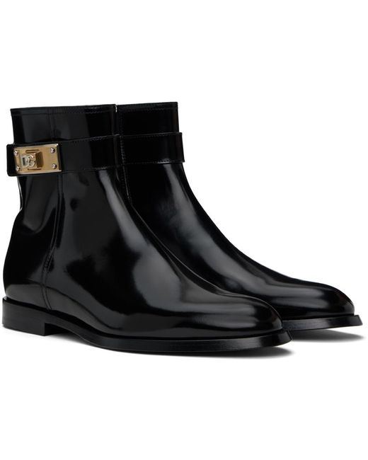 Bottes giotto noires Dolce & Gabbana pour homme en coloris Black