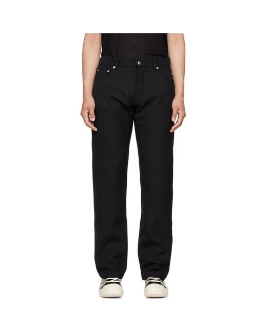 Rick Owens Black Tower Kurdt Trousers for men