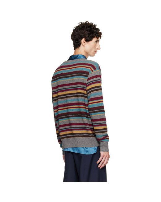 Dries Van Noten Black Striped Sweater for men