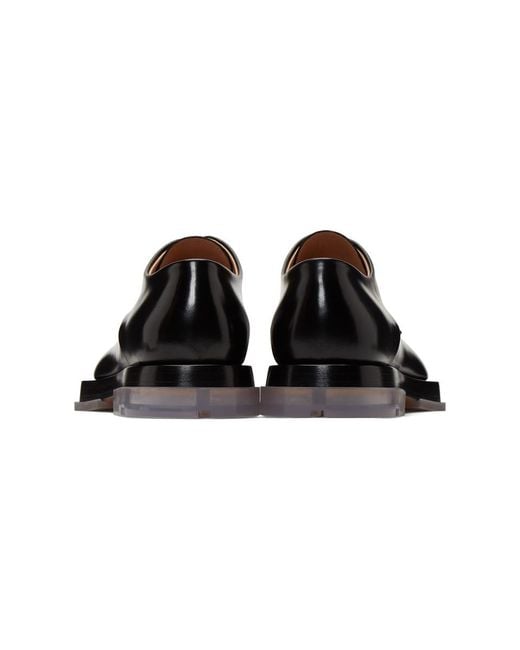 Bottega Veneta Black Square Toe Derbys for Men | Lyst
